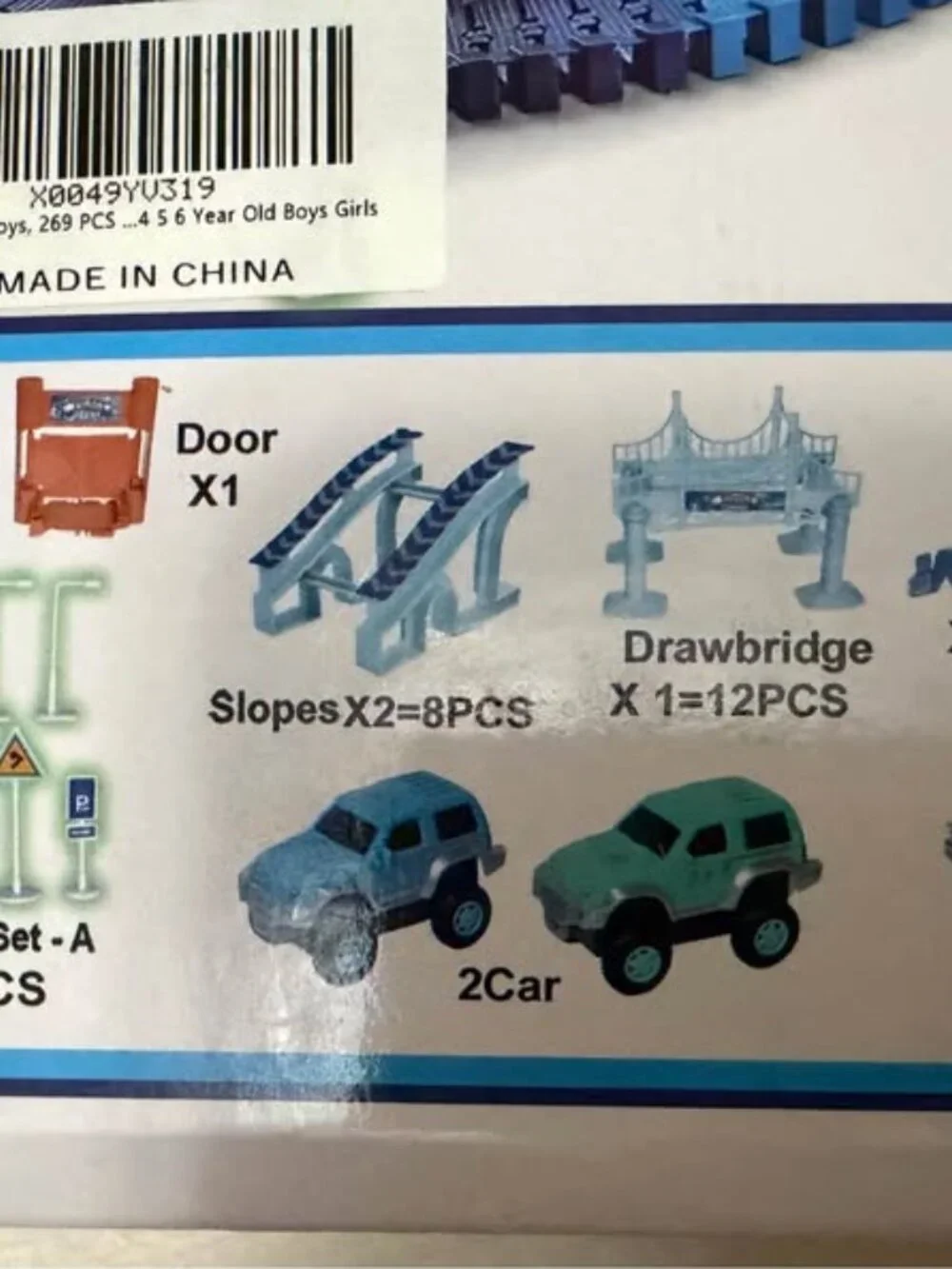 2 sets of building car tracks